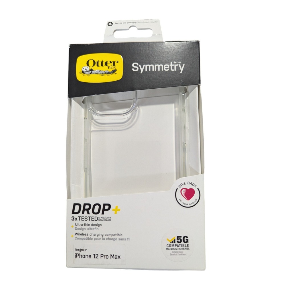 OTTERBOX 77-66255 Symmetry Series Case 5G for The iPhone 12 Pro‎ Max - Clear T5